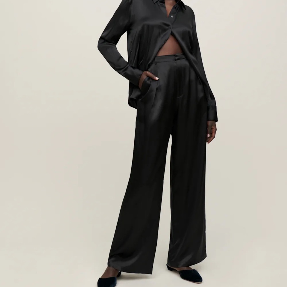 Reformation Willa Silk Pants